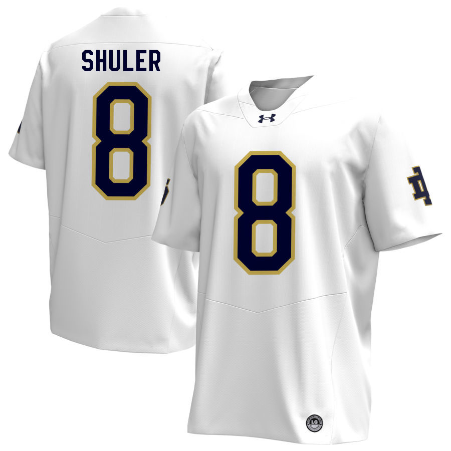 Adon Shuler Notre Dame Jerseys, UND Fighting Irish College Football Apparels Stitched-White